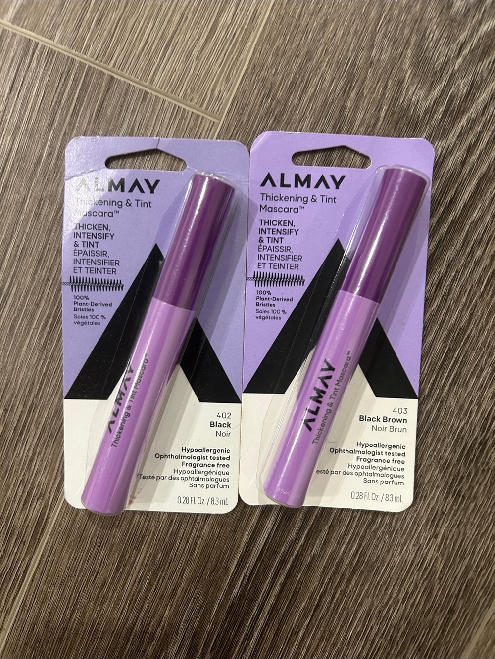 2X Almay Thickening & Tint Mascara #402 black & #403 black brown
